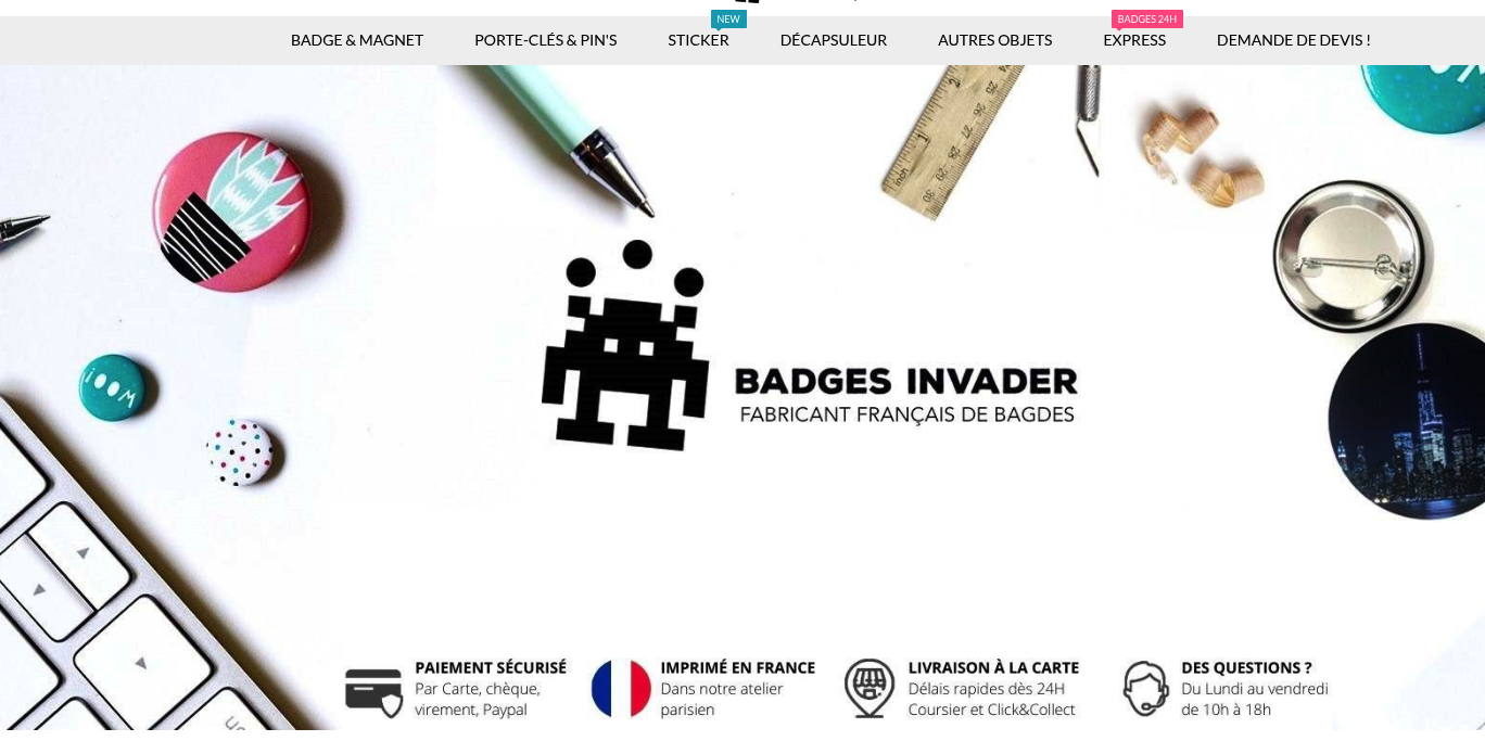 Aperçu Badges Invader