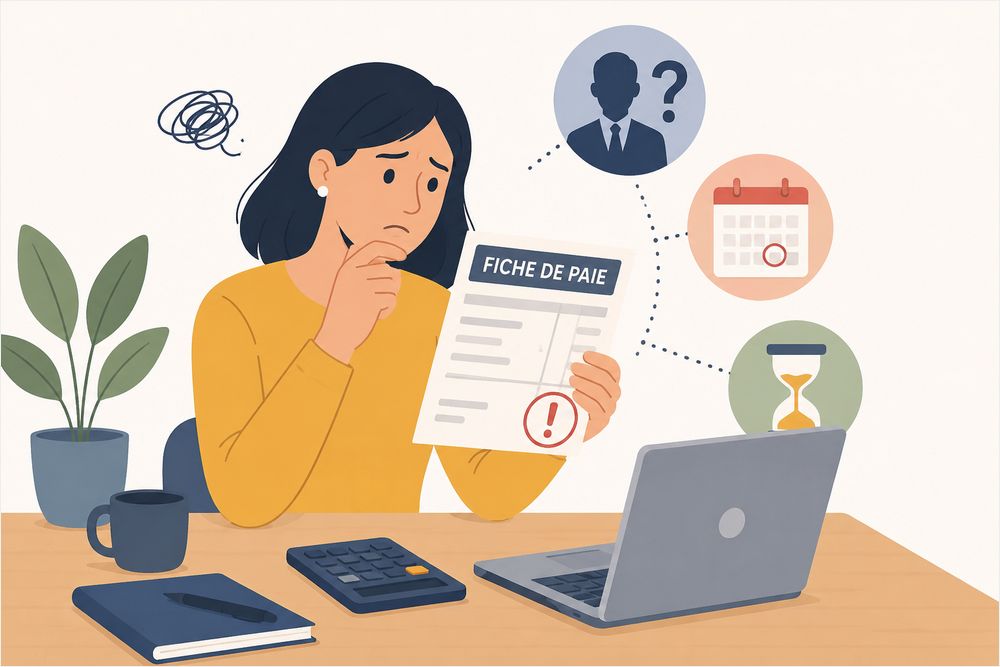 Erreur sur fiche de paie : que faire, qui est responsable, quel délai ?