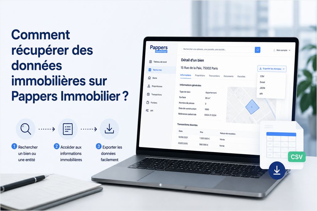 Comment récupérer des données immobilières sur Pappers Immobilier ?