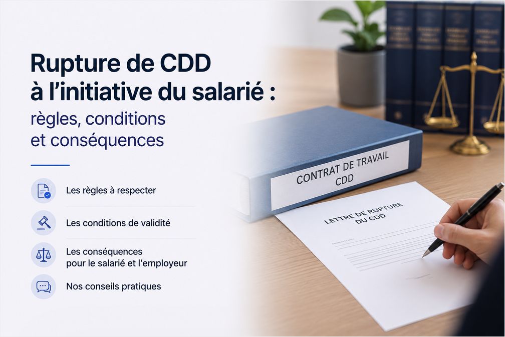 Rupture de CDD à l’initiative du salarié : règles, conditions et conséquences
