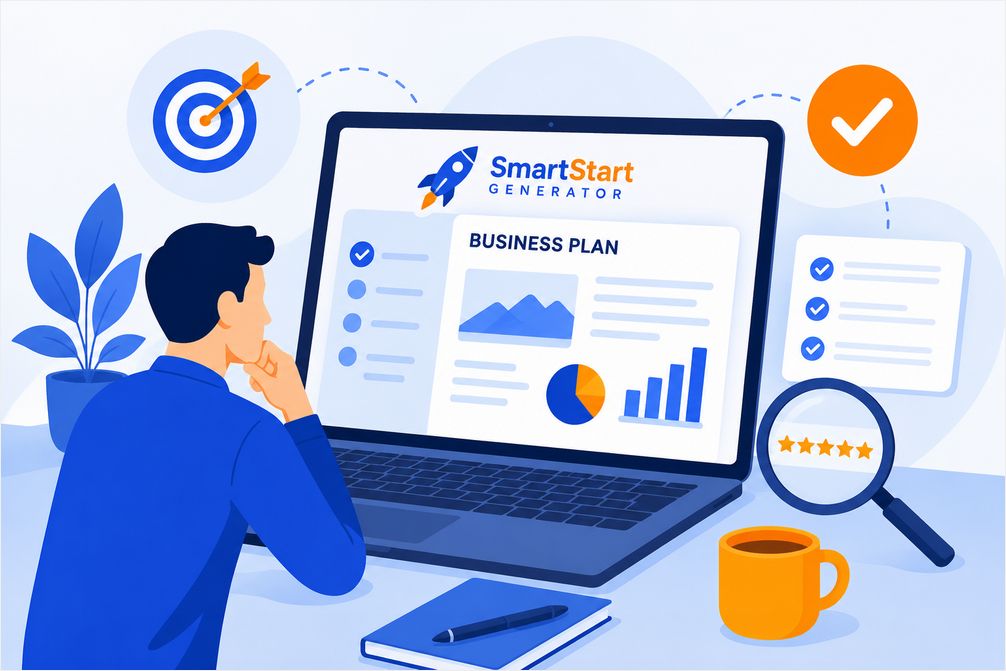 Business Plan Template SmartStart Generator : notre avis complet