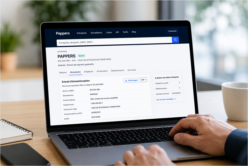 Peut-on récupérer son Kbis gratuitement sur Pappers ?