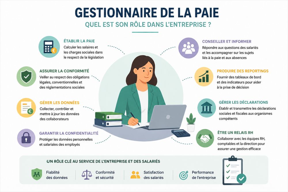 Gestionnaire de la paie : quel est son rôle dans l'entreprise ?