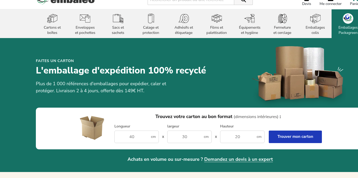 Aperçu Embaleo