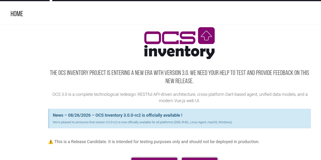 Aperçu OCS Inventory